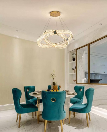 Люстра подвесная CAGLA 40*150 бронза, кристалл, металл, LED.