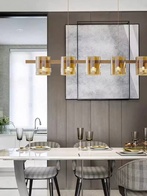 Люстра подвесная, медный, стекло, FLOWERSLOVER 120*17, металл, G9.