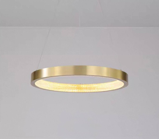 Люстра подвесная, медь, ПММА, NALA 60*4 металл, LED.