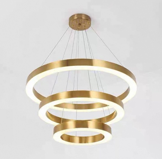 Люстра подвесная, медь, ПММА, HEZEL 60*80*100 металл, LED.