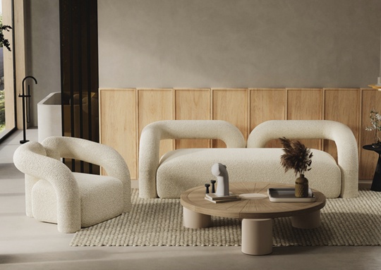 Прямой диван белый Chat Softline, нераскладной, 180х80х70