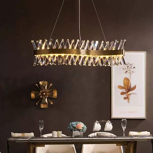 Люстра подвесная, медный, стекло, STYLISH 100*35, металл, LED.