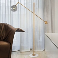 Торшер белый, золото Luminate, 120*175 см, LED, G4, мрамор металл, 10 Вт