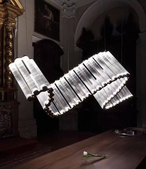 Люстра подвесная, бронза, стекло DEGER 120*25, металл, LED.