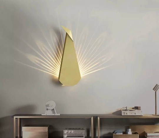 Настенный светильник, БРА EMRE 14*36, бронза, металл, LED.