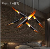 Дизайнерский Ceiling 60*6 см e27, железо, металл, для гостиной, светодиодный, потолочный, китай