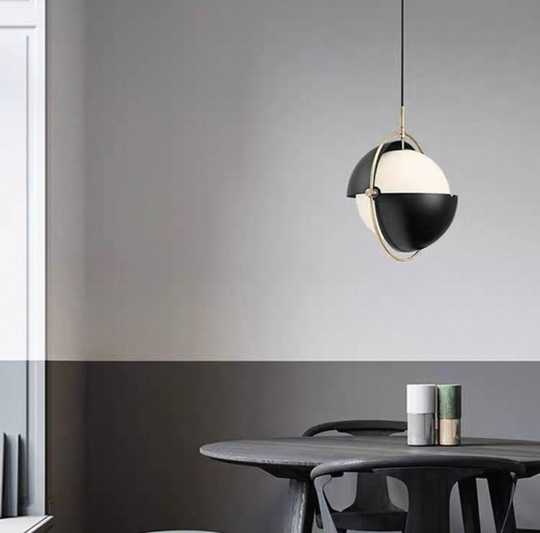 Люстра черная Orvinti, металл, 38*40 см, Е27