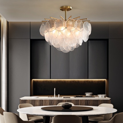 Светильник подвесной NIMBUS латунь золото, диаметр 80 см, постмодерн, e14, 40 вт