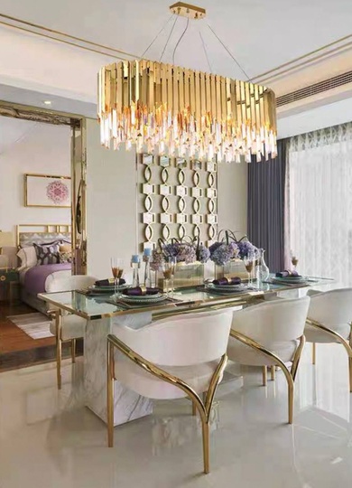 Люстра подвесная, медный, кристалл, DANA 110*32, металл, E14.