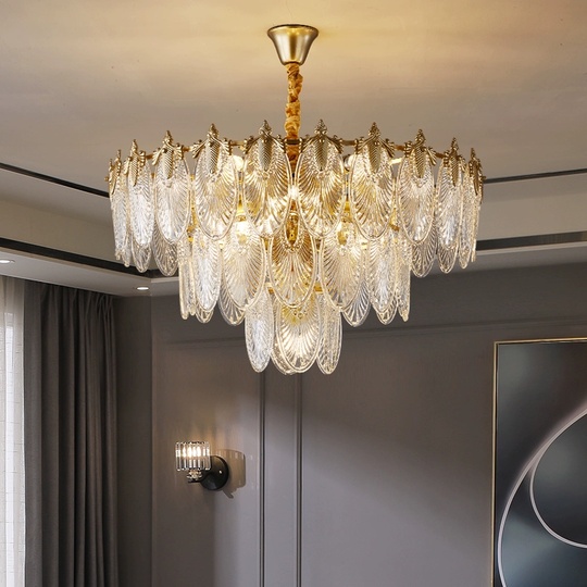 Люстра подвесная, медный, стекло, AUTOP 80*43, металл, E14.