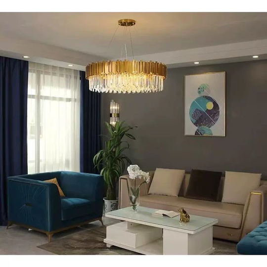 Люстра подвесная, медный, кристалл, ALICIA 40*35, металл, E14.