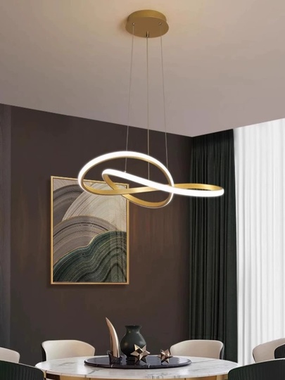 Люстра подвесная, золото, ПММА, JOSEPH GOLD 70*120, металл, LED