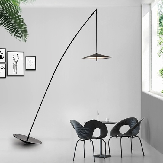 Торшер черный Ezompa, 156*225 см, LED, металл, 6 Вт