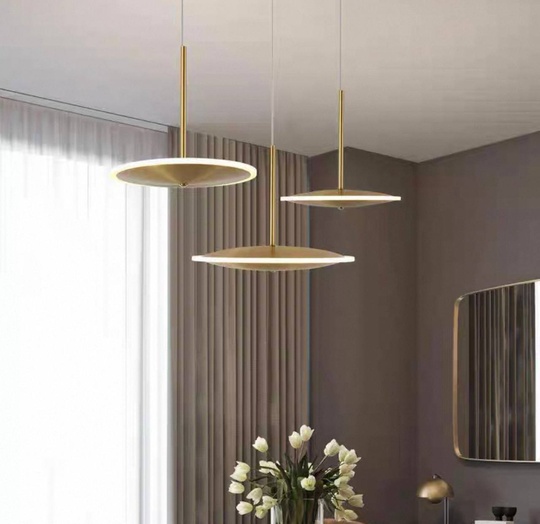 Светильник потолочный, золотой, Evoris, металл, 30*20 см, светодиодная, LED