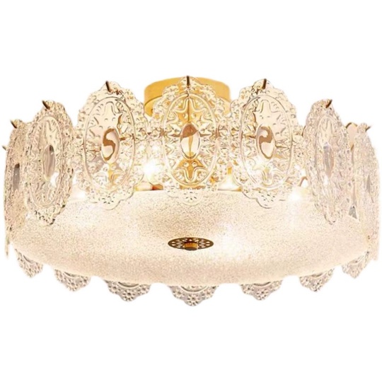 Люстра подвесная, медный, стекло, ORIOLE 50*27, металл, E14.