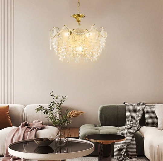 Люстра подвесная, медный, стекло, NEWSBRINGER 60*28, металл, E14.