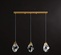 Подвесной светильник медный, 45*11*100 см. PRECIOUS BRILLIANT - Cветильник на кухню подвесной, LED, 15 Вт