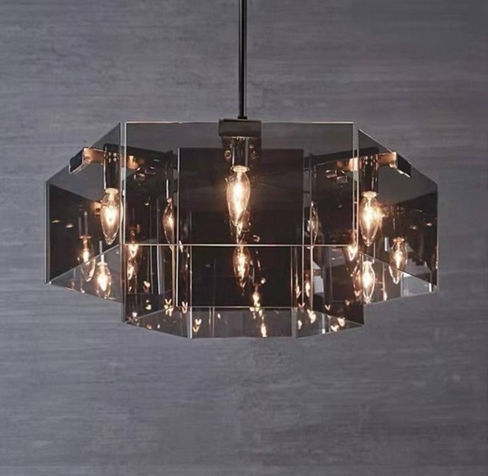 Светильник подвесной черный, Uzolo, металл, 80*30 см, Е14