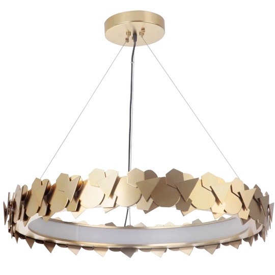 Светильник подвесной медный Elysperia, металл, трос 150 см, 60*11 см, LED