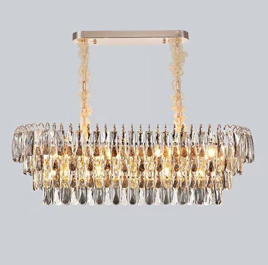 Люстра подвесная ERGE 100*30 дымчатый, стекло, металл, Е14.