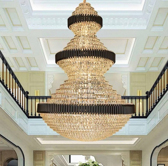 Люстра подвесная, золото, хрусталь, BUSTER  120*190 металл, E14.