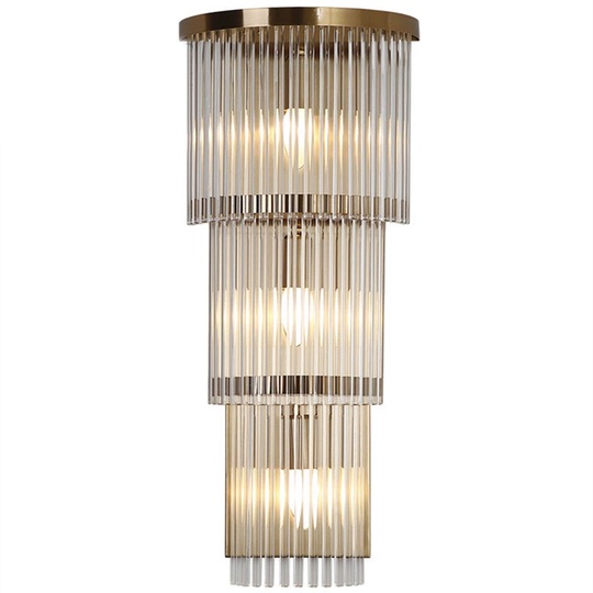 Настенный светильник JIMMY, бра 25*63, золотой, металл, Е14.