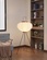 Напольный светильник белый Dreamlight, E27, 10 Вт. Торшер из рисовой бумаги