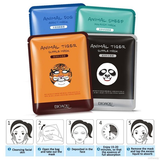 Маска для лица Animal face dog