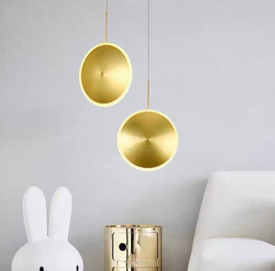 Светильник потолочный, золотой, Aluroph, металл, 20*20 см, светодиодная, LED