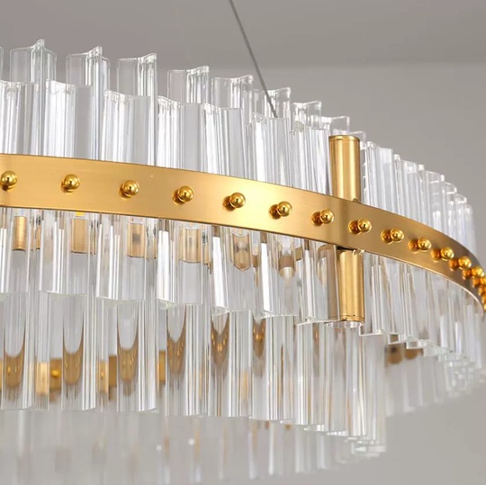 Люстра подвесная, медь, стекло, GUZ 60*18, металл, LED.