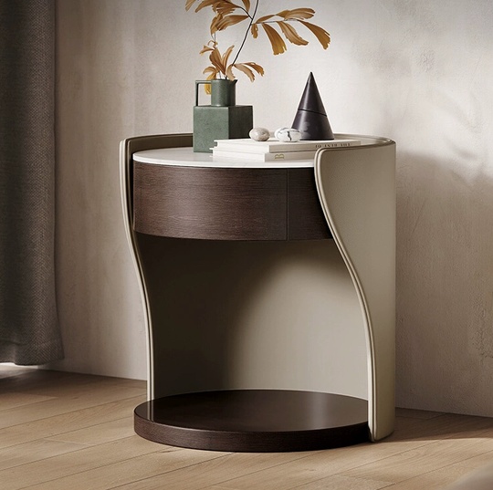 Прикроватная тумбочка, итальянский стиль, 1 ящ., 45х45х52 см.