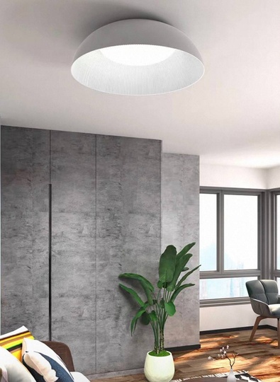 Потолочный светильник белый Elythar, металл, 65*16.5 см, светодиодная, LED