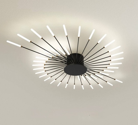 Люстры черная Elyzorn, металл, 128*9 см, светодиодная, LED