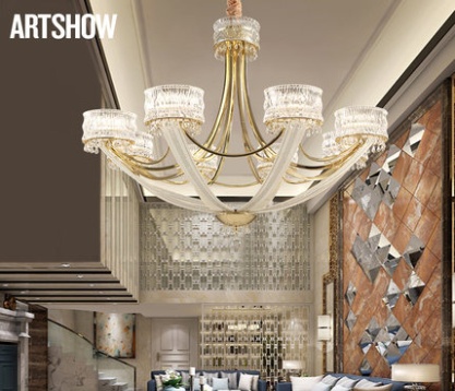 Anxiu living room restaurant Европейская роскошная хрустальная лампа