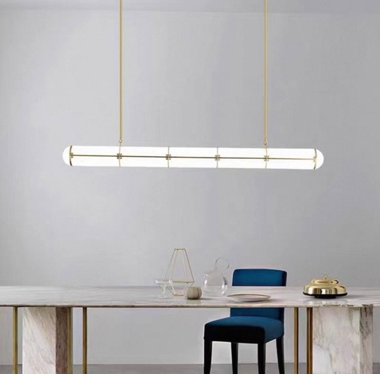 Светильник подвесной, медный, Elvorex, металл, 210*10 см, светодиодная, LED