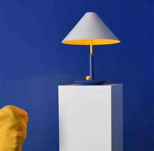 Настольная лампа TRIANGLE 41*53, синий, металл