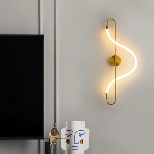 Настенный светильник NATERA, Бра, 30*100, медь, металл, LED.