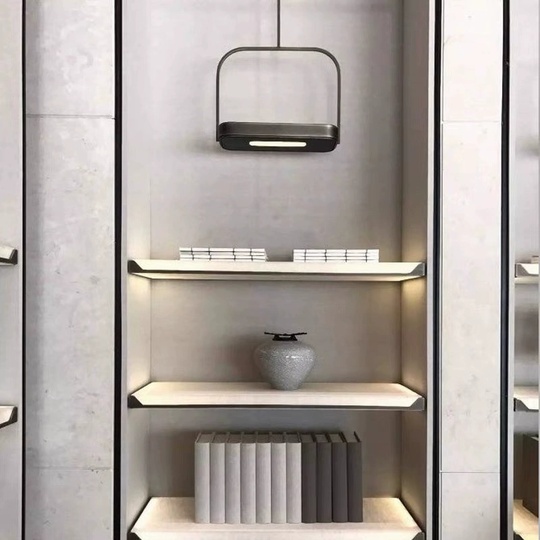 Люстра черная Eloraq, металл, 38*27 см, светодиодная, LED