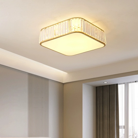 Потолочный светильник, золото, кристалл, BREENA 40*17 металл, E14.