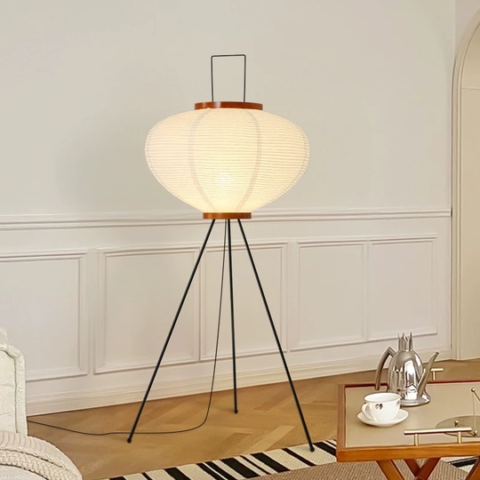 Напольный светильник белый Dreamlight, E27, 10 Вт. Торшер из рисовой бумаги
