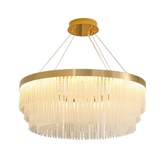 Люстра подвесная, медный, ПММА, IVOR 40*23 металл, LED.