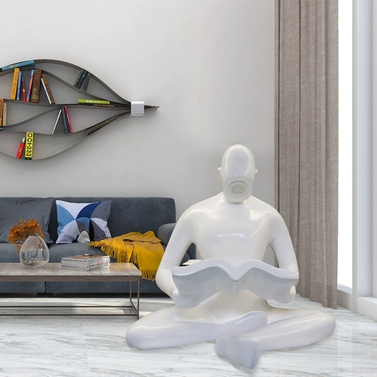 Торшер белый Reader, 90*90*100 см, LED, 7 Вт, смола, стекловолокно