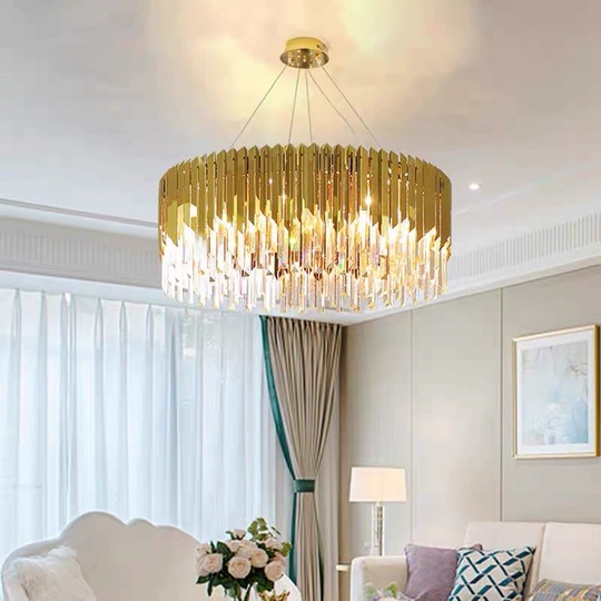 Люстра подвесная, медный, кристалл, BERTHA 60*32, металл, E14.