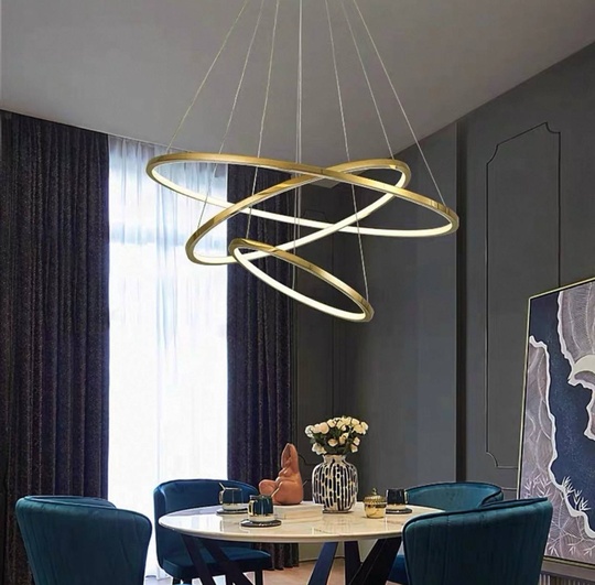 Люстра подвесная, медь, ПММА, ORANGE 80*100*120 металл, LED.