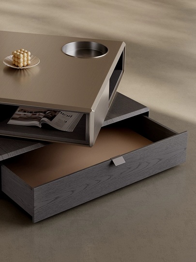 Дизайнерский журнальный стол Magic Cube, вращающийся, в современном стиле, 80х80х37 см.