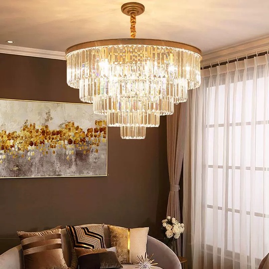 Люстра подвесная, золото, стекло, AYCA 100*42, металл, E14.