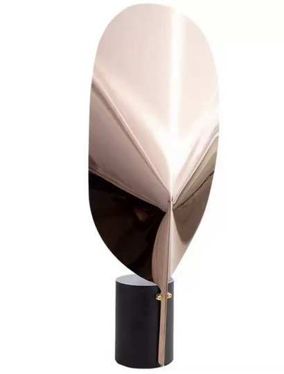 Настольная лампа SHEET 61*27, розовое золото, нержавеющая сталь