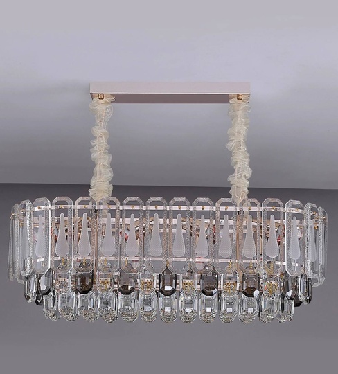 Люстра подвесная BEGUM 100*28 золото, стекло, металл, Е14.