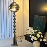 Торшер хром Aelaris, 38*156 см, LED, Е27, металл, 14 Вт