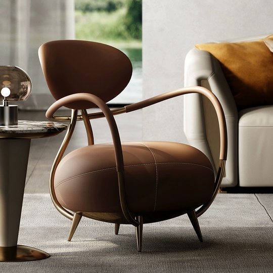 Кресло коричневое Malibu, 66*67*75 см